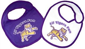 LSU Tigers Baby Bibs: 2 Pack