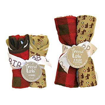 Trend Lab Northwood's 8-piece Bib and Burp Cloth Set