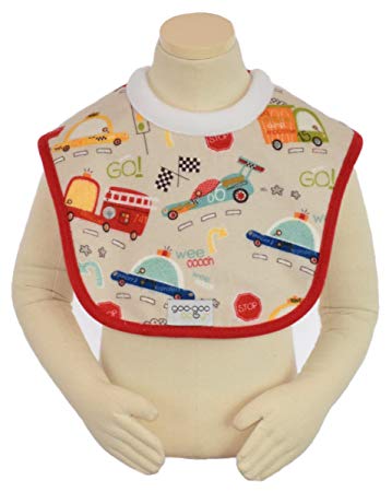 Goo-Goo Baby Miracle Milk Bib Print, Vroom-Vroom, 0-24 Months