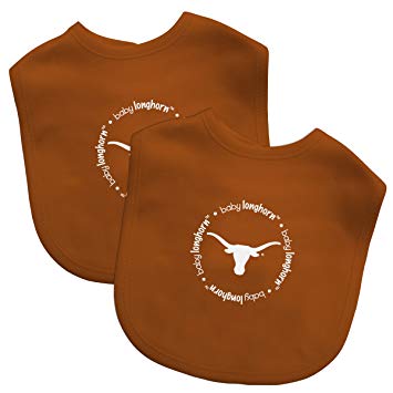 Baby Fanatic Team Color Bibs, University of Texas, 2-Count