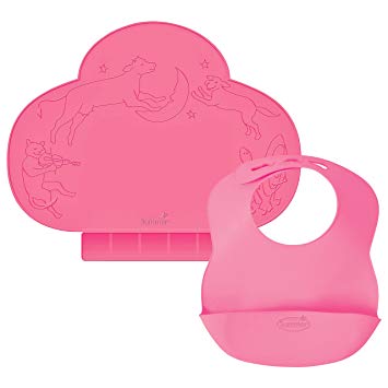 Kiddopotamus Tiny Diner & Bibbity Gift Set - Pink