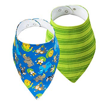 Stephen Joseph Bandana Bibs, Boys Zoo