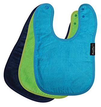 Mum 2 Mum Standard Wonder Bib, 3 pack - Lime, Navy, Teal