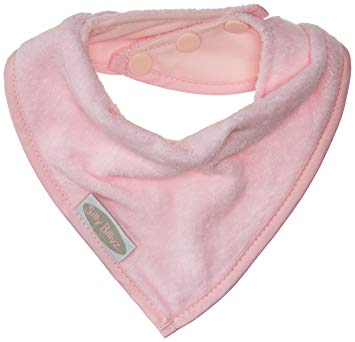 Silly Billyz Toweling Bandana Bib, Pale Pink