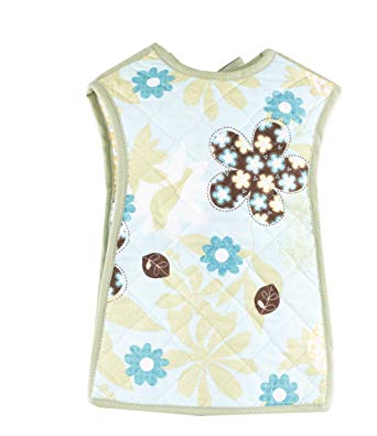 Bibbie Cute Stylish Reversible Baby Bib, Full Coverage, Made in the USA, Small (9-18 Months)