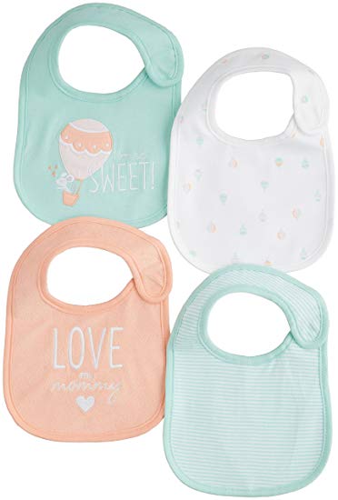 Carters Girls Baby 4-pk. Sherbet Sky Bib Set One Size Multi