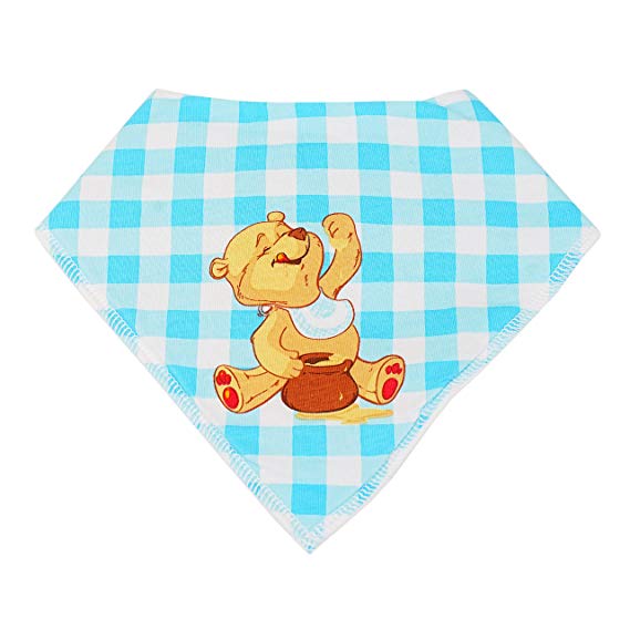 Baby Bandana Drool Bibs With Teddy Bear Theme, 8 Pack