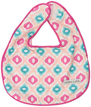 Caden Lane Ikat Collection Bib Set, Mod Pink, 2-Count