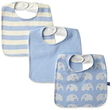 KicKee Pants Baby Boys' Essentials Bib Set Boys