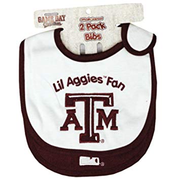 Officially Licensed NCAA Texas A And M Aggies College Colors Infant/Baby Bib 2 Piece Set