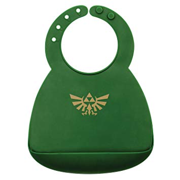 Bumkins Silicone Baby Bib, Nintendo, Zelda (6-24 Months)