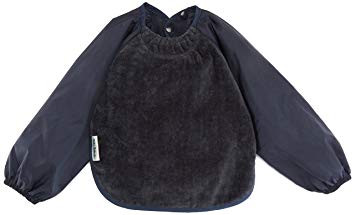 Silly Billyz Toweling Long Sleeve Bib, Navy, Small