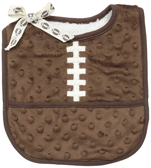 Mud Pie Baby-Boys Football Pocket Bib