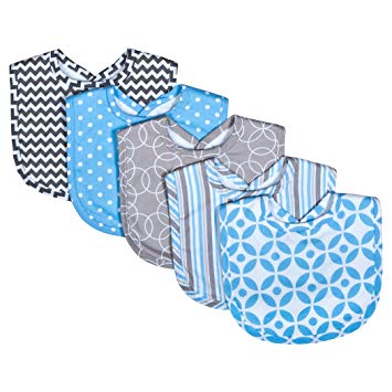 Trend Lab 5 Piece Bib Set, Logan