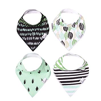 Baby Bandana Drool Bibs 4 Pack Gift Set For Boys “Ranger Set” by Copper Pearl