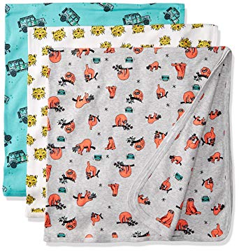 Rosie Pope Baby Boys' Blankets 3 Pack