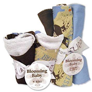 Trend Lab Bibs and Burp Cloths Bouquet Set - Rockstar