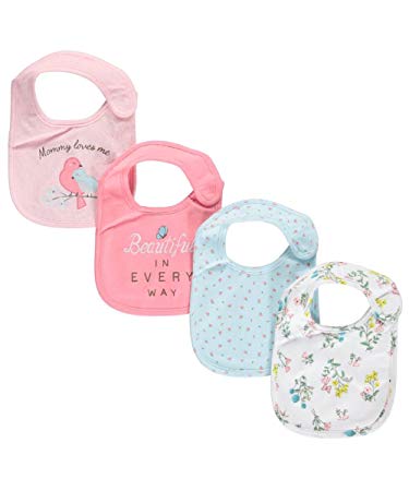 Carter's Bibs - Pink Floral - 4 ct