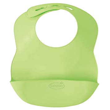 Summer Infant Bibbity Rinse and Roll Portable Bib, Green, Pack of 3