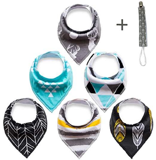 Boys and Girls Baby Bandana Drool Bibs.