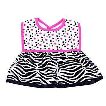 Trend Lab Infant Baby Newborn Saliva Towel Dress Up Printed Cotton Bib - Zahara Zebra