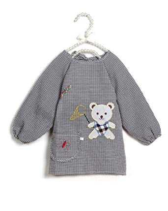 Art Smock with sleeves & Smock Baby Bibs Playful Bear