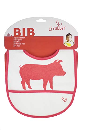 JJ Rabbit Dry Bib, Piglet, 3-18 Months