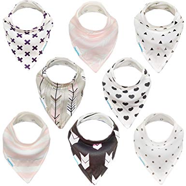 Kaydee Baby Unisex Absorbent Bandana Bibs-For Boys and Girls-Variety of Options