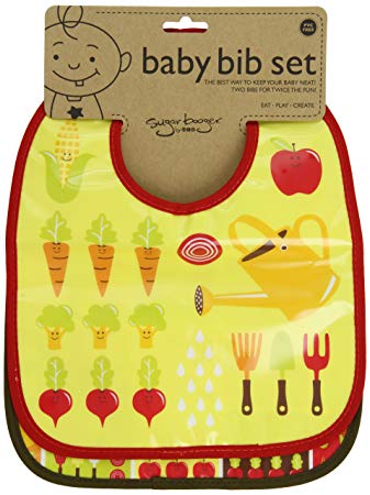 Sugarbooger Mini Bib Gift Set, My Garden, 2 Count