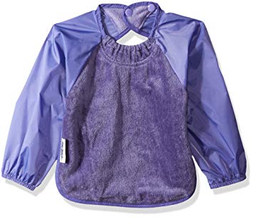 Silly Billyz Toweling Long Sleeve Bib, Lilac, Large